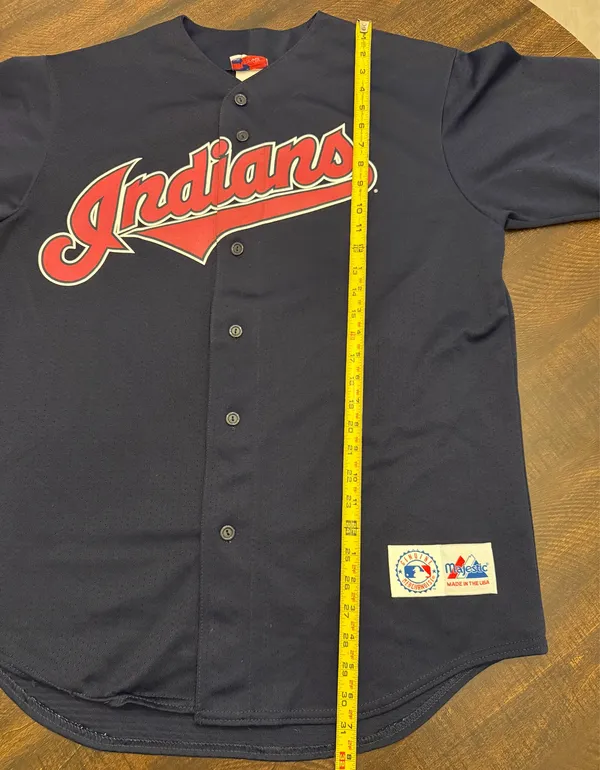 VTG Majestic Cleveland Indians Jim Thome Jersey-USA-Large - Image 8