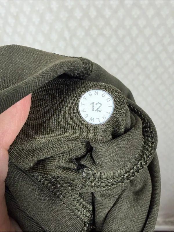 Lululemon Dark Green Wunder Under Cropped High Rise Leggings - Image 5