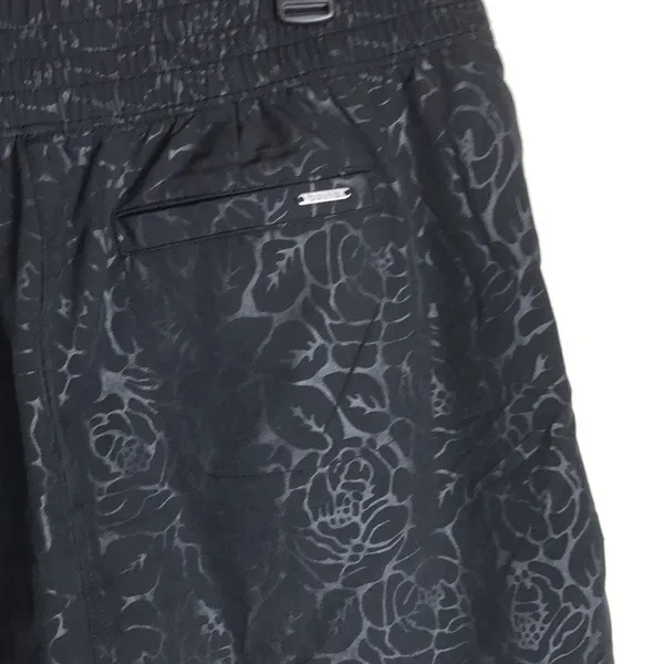 Orvis Womens Lightweight Rose Embossed Skort Shorts‎ Elastic Waist Black Size M - Image 9