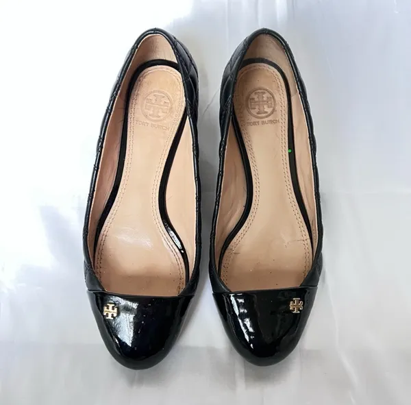 Tory Burch | Claremont Quilted Black Flats - Image 2