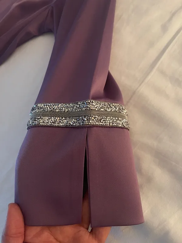 NWOT Stunning Lavender Formal Kaftan with Matching Belt Size S - Image 11