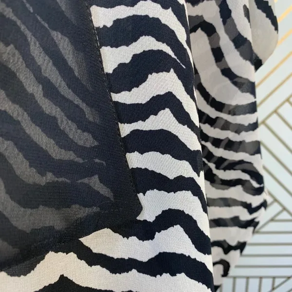 Joseph Ribkoff Zebra Print Open Front Kimono Top‎ - Image 3
