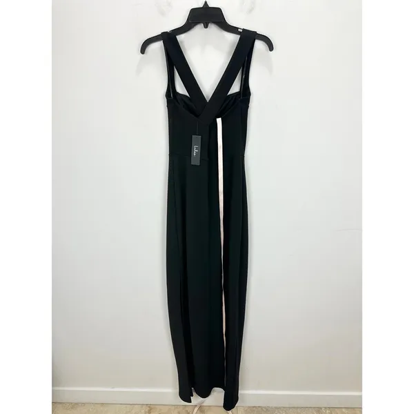 Lulus Glamorous Dedication Black Sleeveless Column Maxi Dress Formal Medium NWT - Image 9