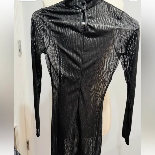 Roma Confidential Black Sheer Catsuit - Image 5