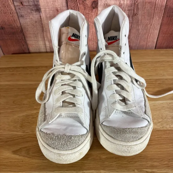 Nike White Blazer Mid 77‎ Sneakers Size 7 - Image 3