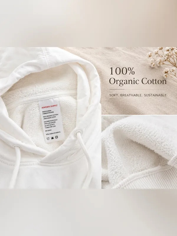 Known Supply Organic Cotton Panda Embroidered Hoodie - Image 4