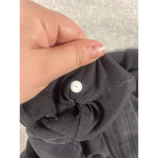 Lululemon Scuba Relaxed High-Rise‎ Jogger Black Women's Size 0 Fleece Sweatpants - Image 7