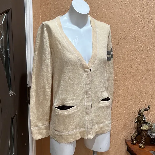 Free people cream button cardigan - Image 3