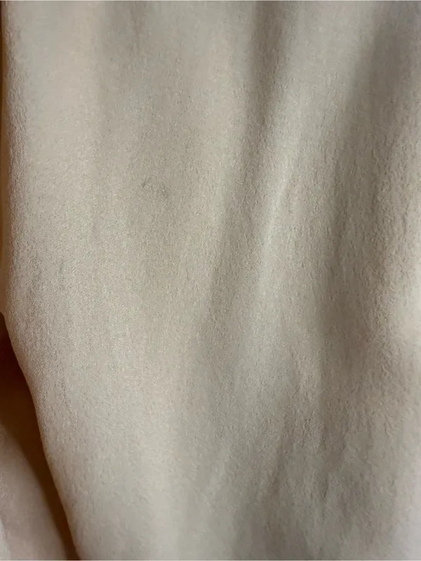 Ann Taylor Soft Cream Silk Button-Front Blouse - Image 5