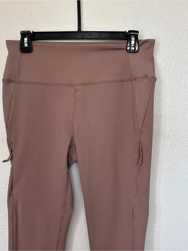 Avalanche Solid Dusty Pink Leggings - Image 2