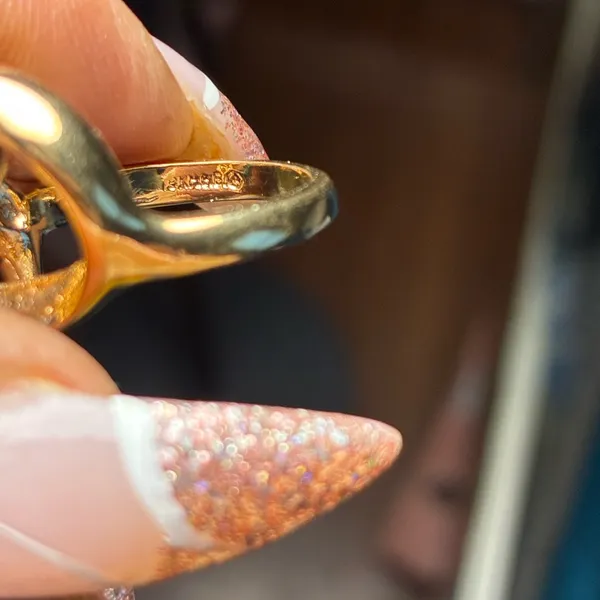 18K Electroplated Love Knot Ring Size 6 Gold - Image 7