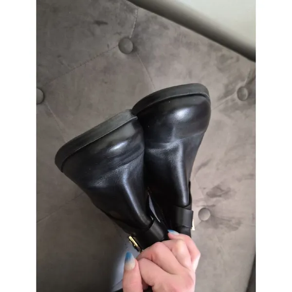 Michael Kors Black & Brown Over-the-Knee Riding Boots 6.5 - Image 8