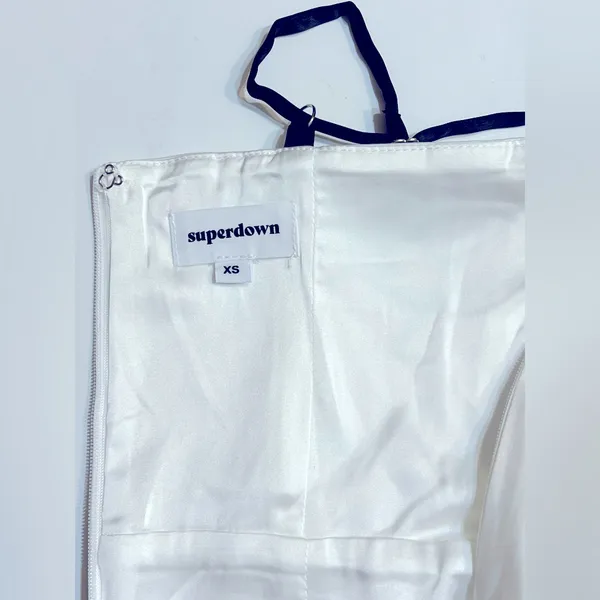 NWOT Superdown Livia Mini Dress in White, size XS - Image 6