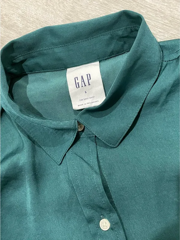 GAP Emerald Green Button Down Shirt  - Image 3