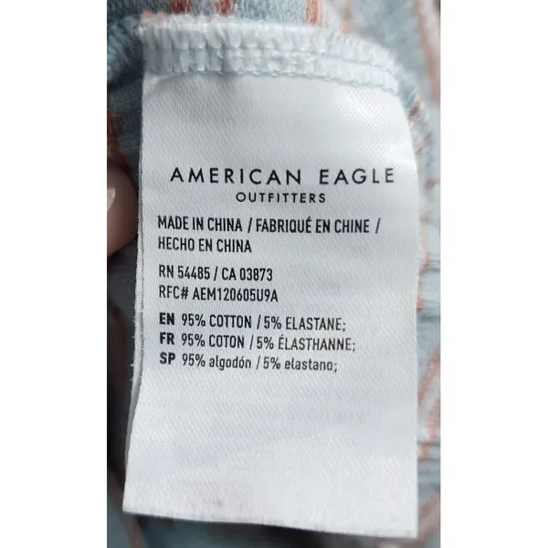 American‎ Eagle Plaid Crop Tank Top Ribbed Cotton Stretch Summer XS - Image 4