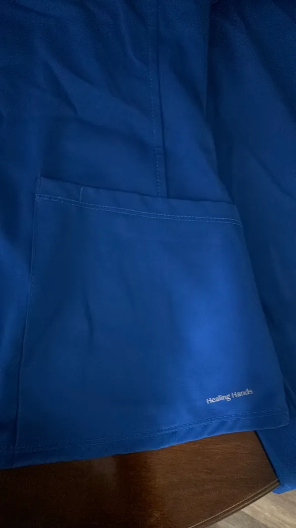 Royal Blue Healing Hands Scrubs - Image 2