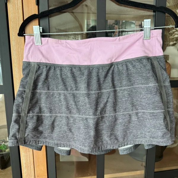 Lululemon Pace Rival Skirt II *4-way Stretch Heathered skort tennis pocket - Image 2