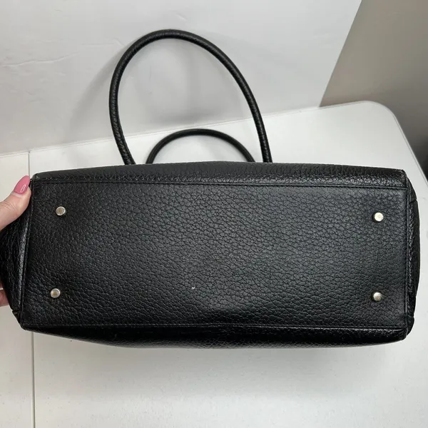 Kate Spade Lydia Southport Ave Shoulder Bag Large New York Black Pebbled Leather - Image 12