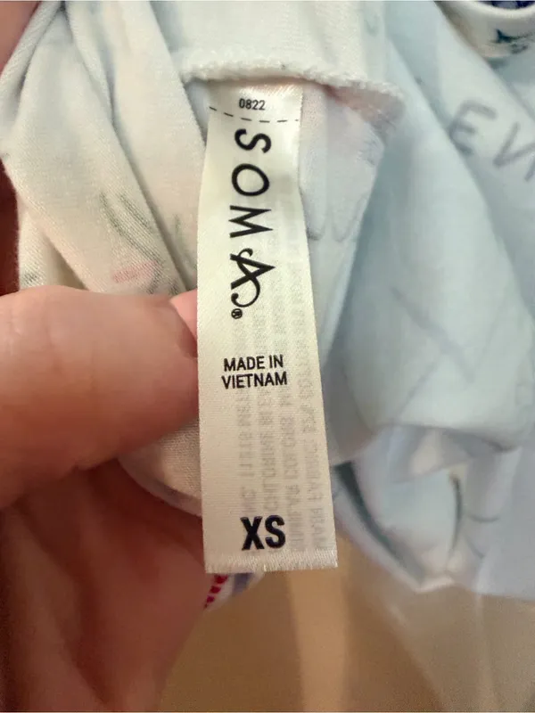 Soma XS Ski Town Nightgown Dress Aspen Vail Breckenridge Park City 3/4 Sleeve - Image 10