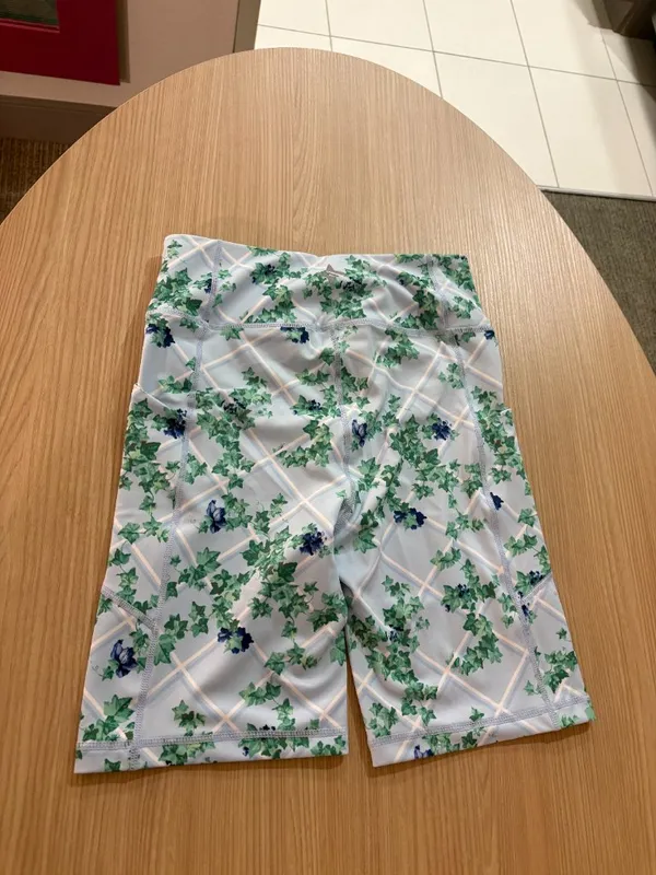 Tuckernuck Activewear Shorts Light Blue Trellis XS Xtra Small NWT NEW Polyester - Image 3