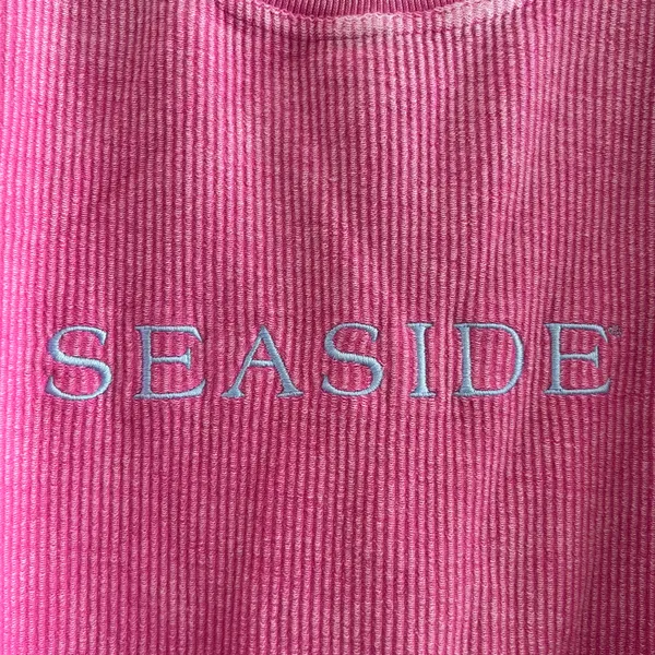 Seaside Pink Corded Crewneck Sweatshirt - Image 5
