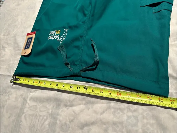 Cherokee Teal Unisex Scrub pants with Embroidered Logo size M - Image 8