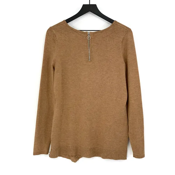 INC International Concepts Studded Sweater Tan M - Image 6