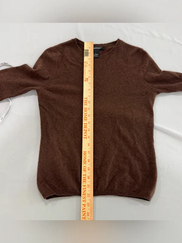 Brown Avellini 100% cashmere sweater‎ Medium - Image 6