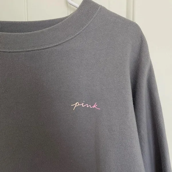 PINK Victoria’s Secret women’s multicolored logo crewneck‎ — medium - Image 3