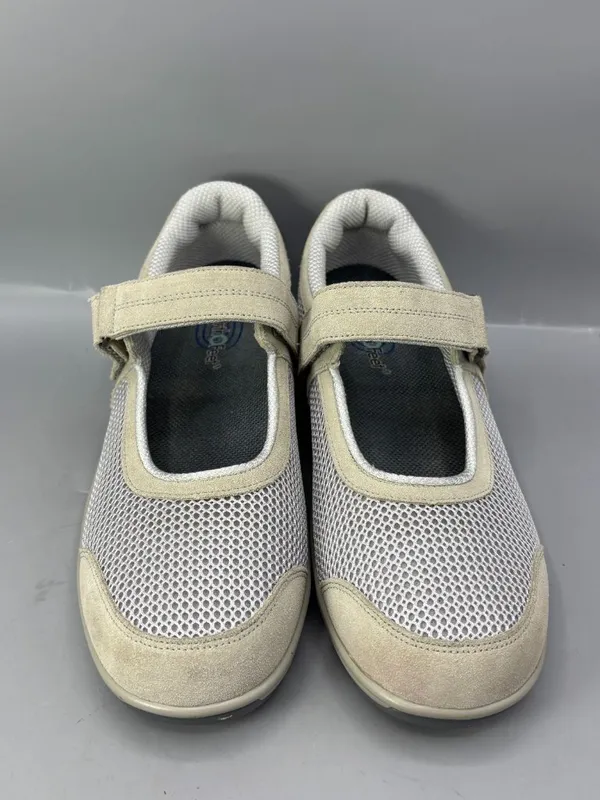Orthofeet Mary Jane Orthotic Comfort Shoes Womens 11B Beige Round Toe 071-17-25 - Image 3