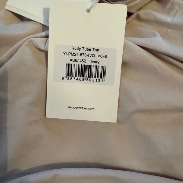 Peppermayo Exclusive - Rudy Tube Top - Ivory - Image 4