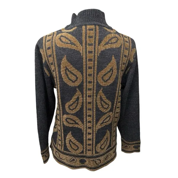 Pendleton Sweater Womens Small‎ Gray Cardigan Full Zip Wool Acrylic Jacket VTG - Image 5