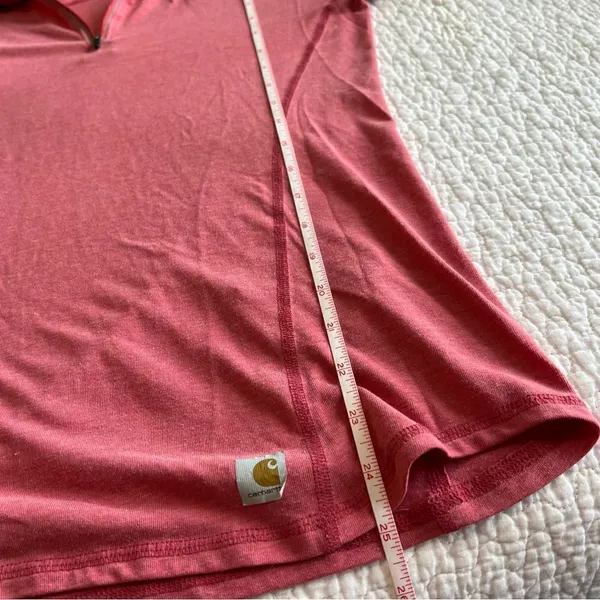 ✨‎ Carhartt Force Women’s Pink Quarter Zip XS - Image 11