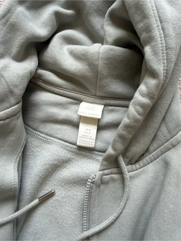 H&M Light Sage Zip-Up Utility Hoodie Jacket - Women's - Image 4