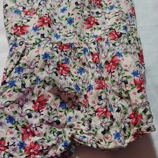 Umgee strapless flowy boho floral wide leg jumpsuit - Image 5