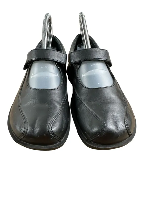 Simple Mary Jane Shoes Size 8 Black Faux Leather Blend Womens - Image 5