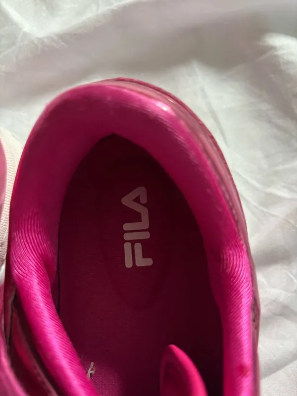 FILA Mettilac pink casual sneakers sz7 lace ups.. preppy - Image 4