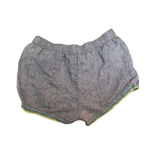 Vineyard vines linen embroidered shorts size L blue beach Coastal Resort - Image 2