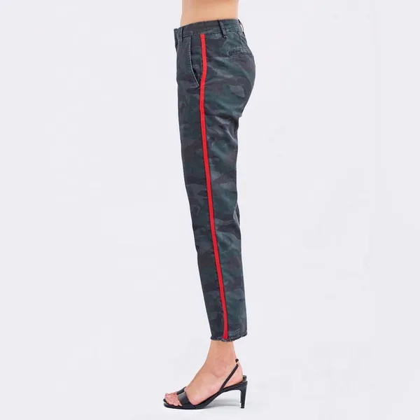 Sundry x Anthropologie Side Trim Camo Le Soleil Pants in Charcoal Size 27 - Image 4