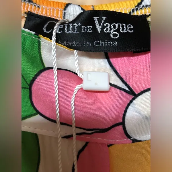 Coeur DE Vague Retro 60’s Flowers Overalls NWT!! - Image 4