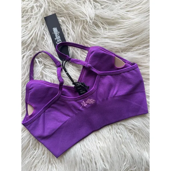 Civil Regime Kelly Seamless Sports Bra Purple Size Small - Image 6