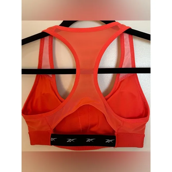 Les Mills Red Orange Racerback Padded Sports Bra - Image 2
