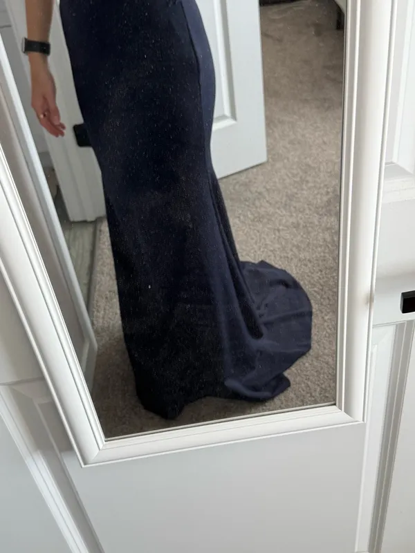 Navy Formal Dress Blue Size 6 - Image 2