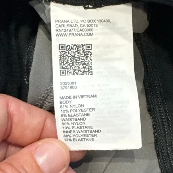 PrAna gray nylon pants size small - Image 3