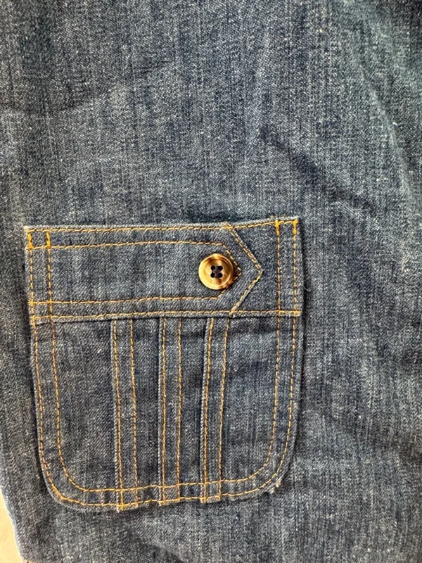 Lee Vintage Western 70’s 80’s Cottagecore Women's Dark Blue Denim Vest - Image 5