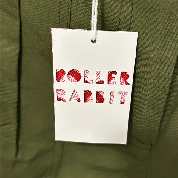 Roller Rabbit Loa Linen Blend Straight  Leg Pants Olive - Image 9