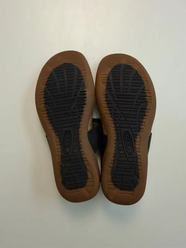 Keen Sandal Dauntless Posted Thong Leather Cork Comfort Travel Beach Blac - Image 10