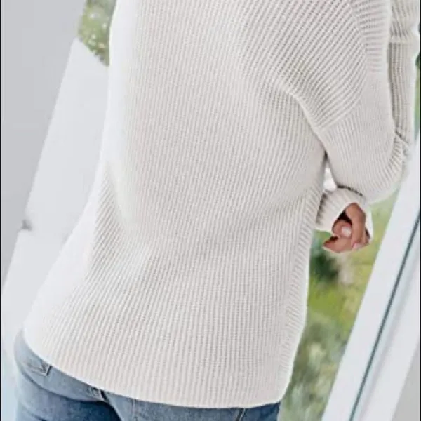 ✨Long Sleeve Sweater Twist Knot Front Pullover✨ Gray - Image 3