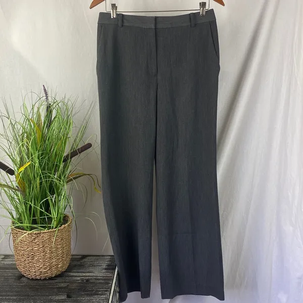 Brooks Brothers Gray Straight Leg Trouser Pants 6 - Image 2