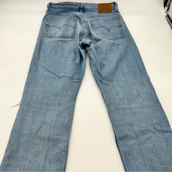 Levi's Blue Wedgie Straight Leg High Rise Jeans Timeless Design-Size 26 - Image 4